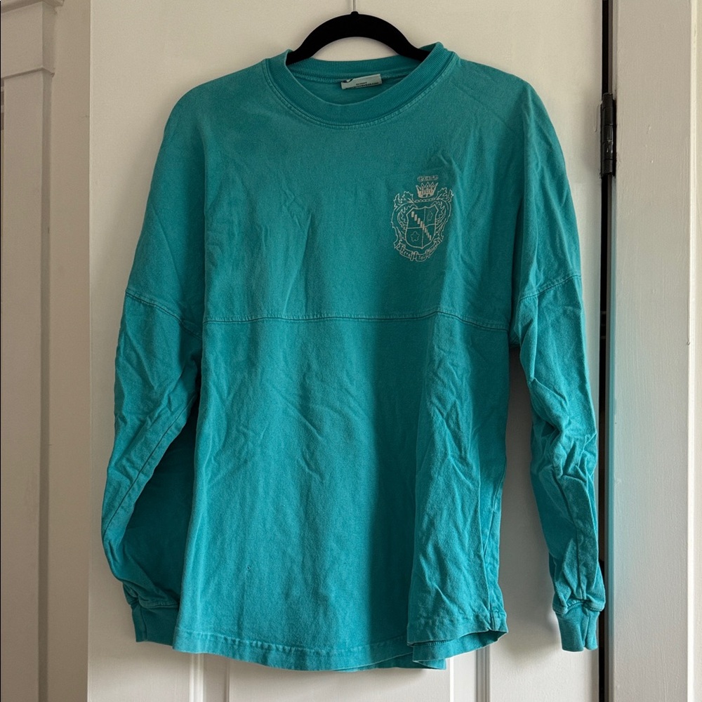 Zeta Tau Alpha Spirit Teal Crewneck Top